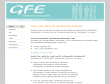 Tablet Screenshot of gfe-esslingen.de